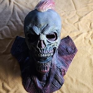 Edgy Zombie MASK with Pink and Gray Hues